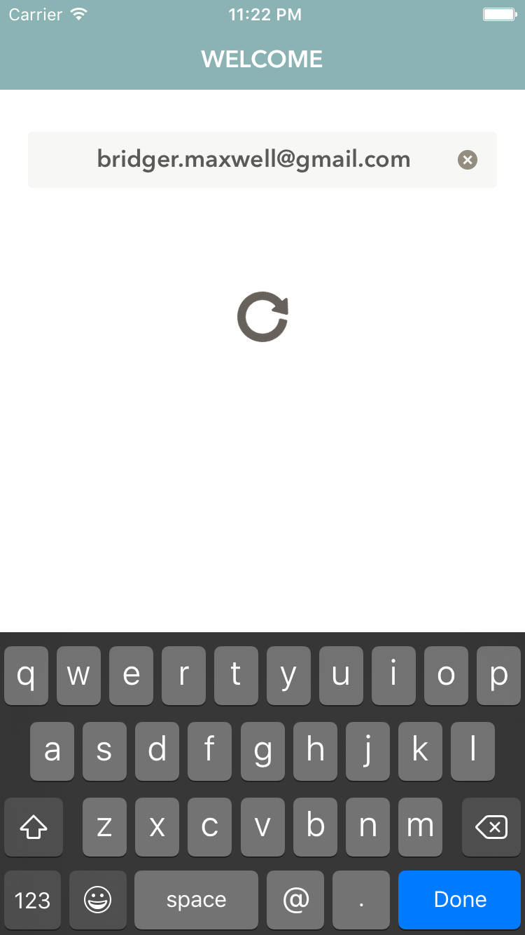 Login Dialog Loading